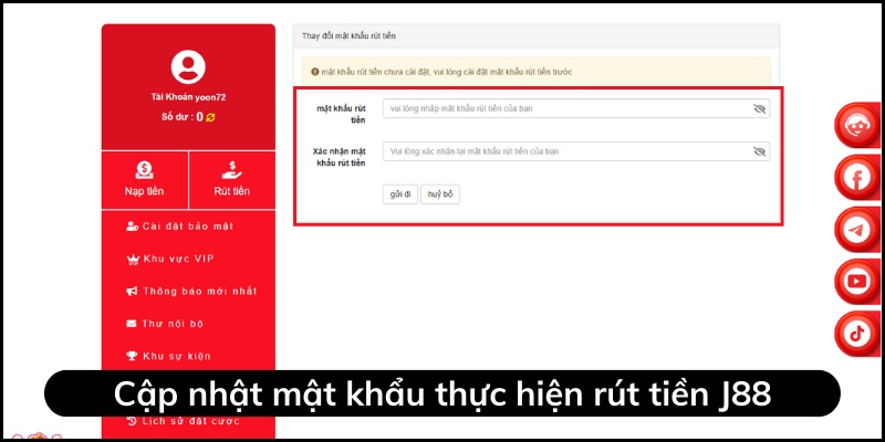 Cài một mật khẩu cơ bản